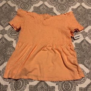 Peach Off the Shoulder Top 🍑